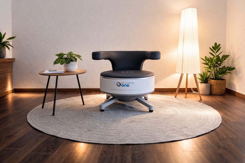 EMP Chair Pro One für das Beckenbodentraining bei PelviRoom in Bonn zur Stärkung der Beckenbodenmuskulatur
